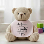 She Leaves A Little Sparkle - Baby Bib