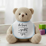 She Leaves A Little Sparkle - Baby Bib