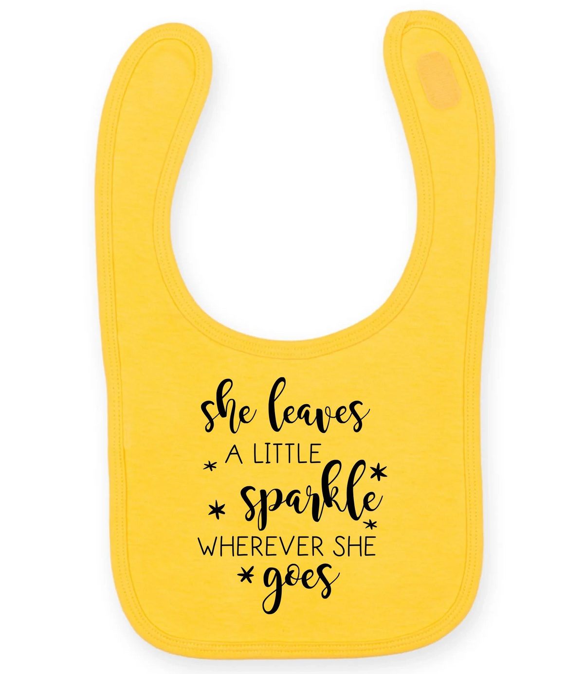 She Leaves A Little Sparkle - Baby Bib