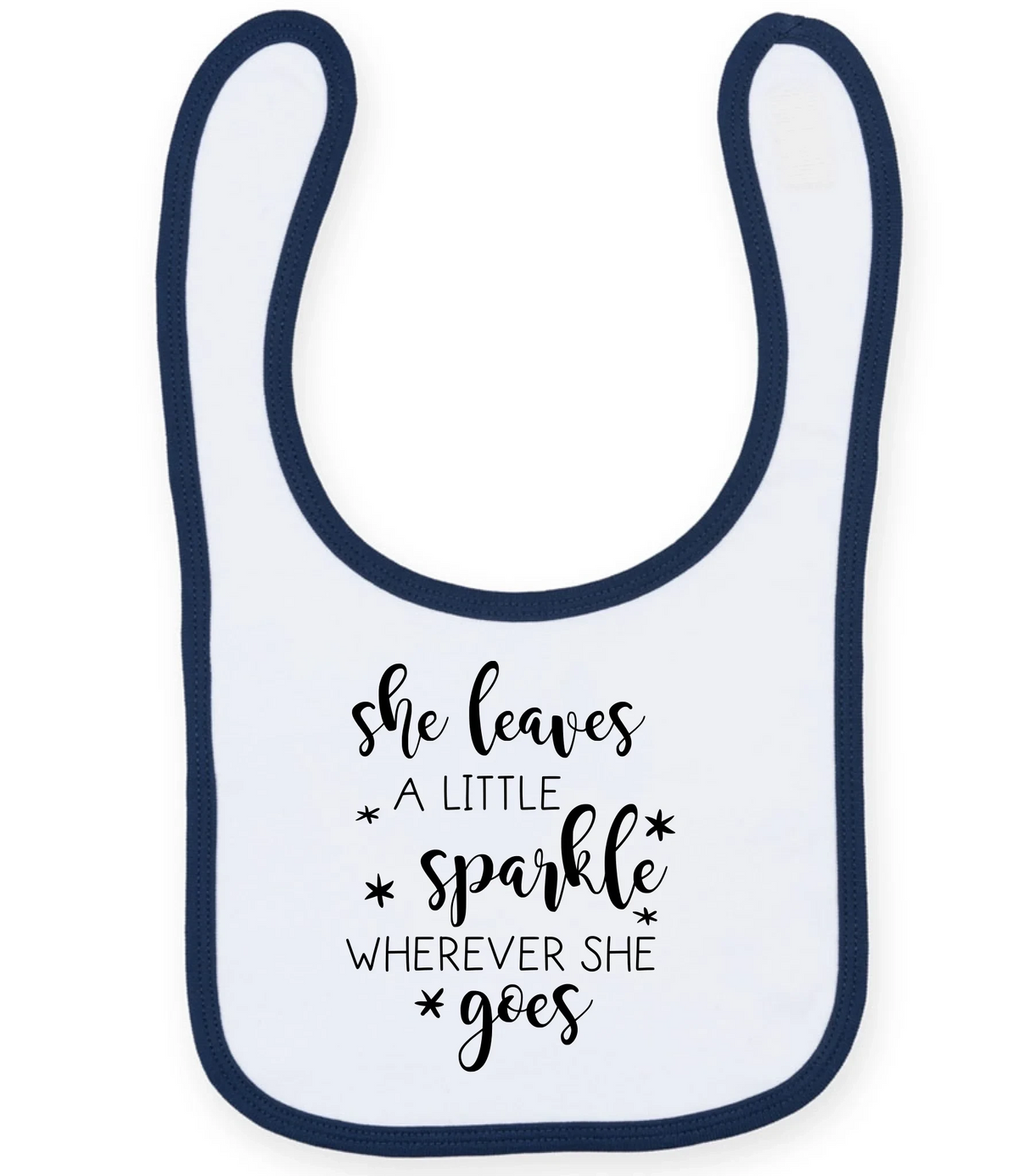 She Leaves A Little Sparkle - Baby Bib