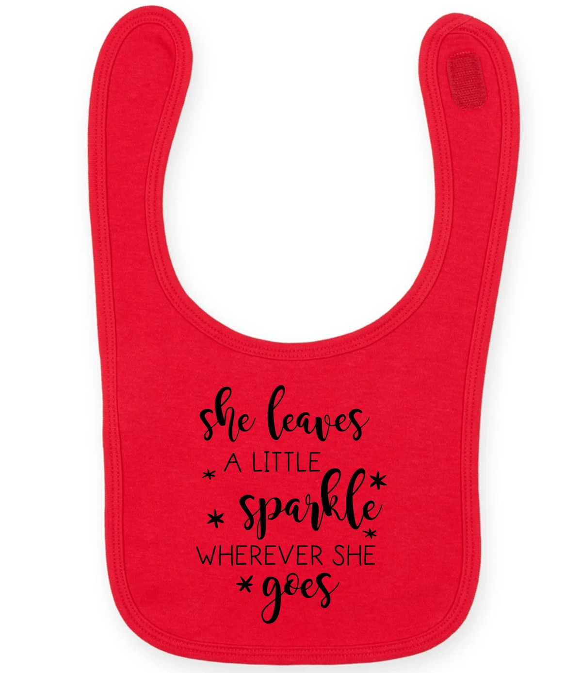 She Leaves A Little Sparkle - Baby Bib