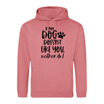 If my dog doesn't like you neither do I - Hoodie - Fou Tees