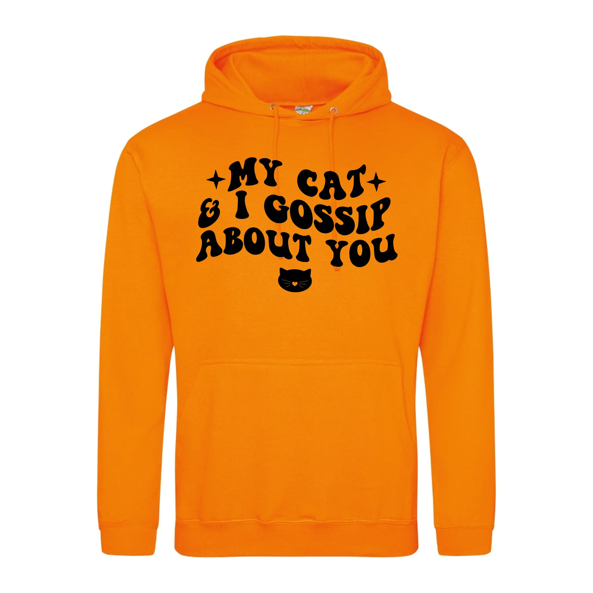 My Cat And I Gossip About You - Hoodie - Fou Tees