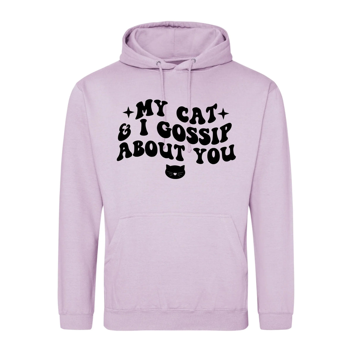My Cat And I Gossip About You - Hoodie - Fou Tees