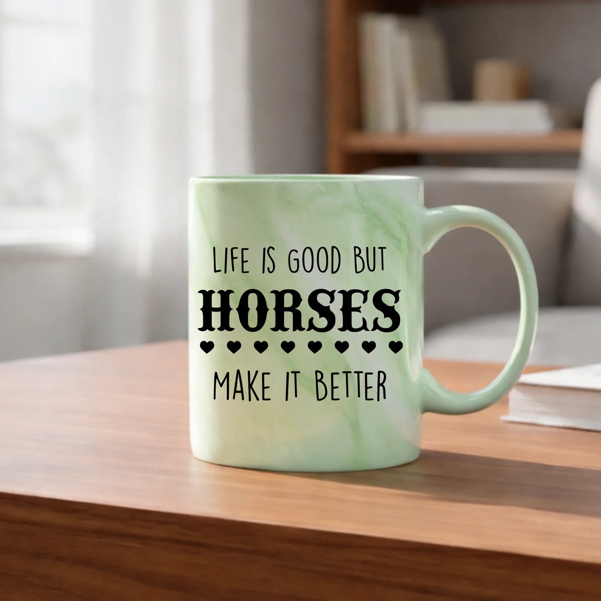 Life is good but horses make it better - Mug - Fou Tees