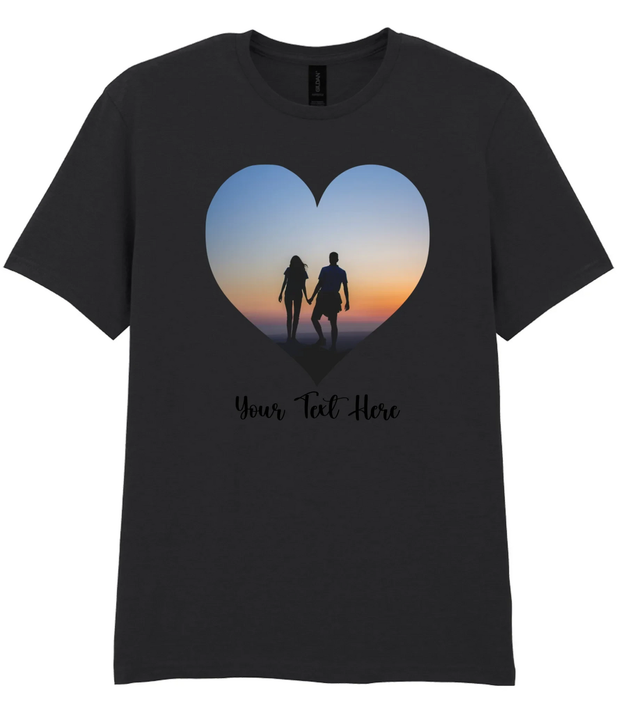 Custom Heart Image T-shirt