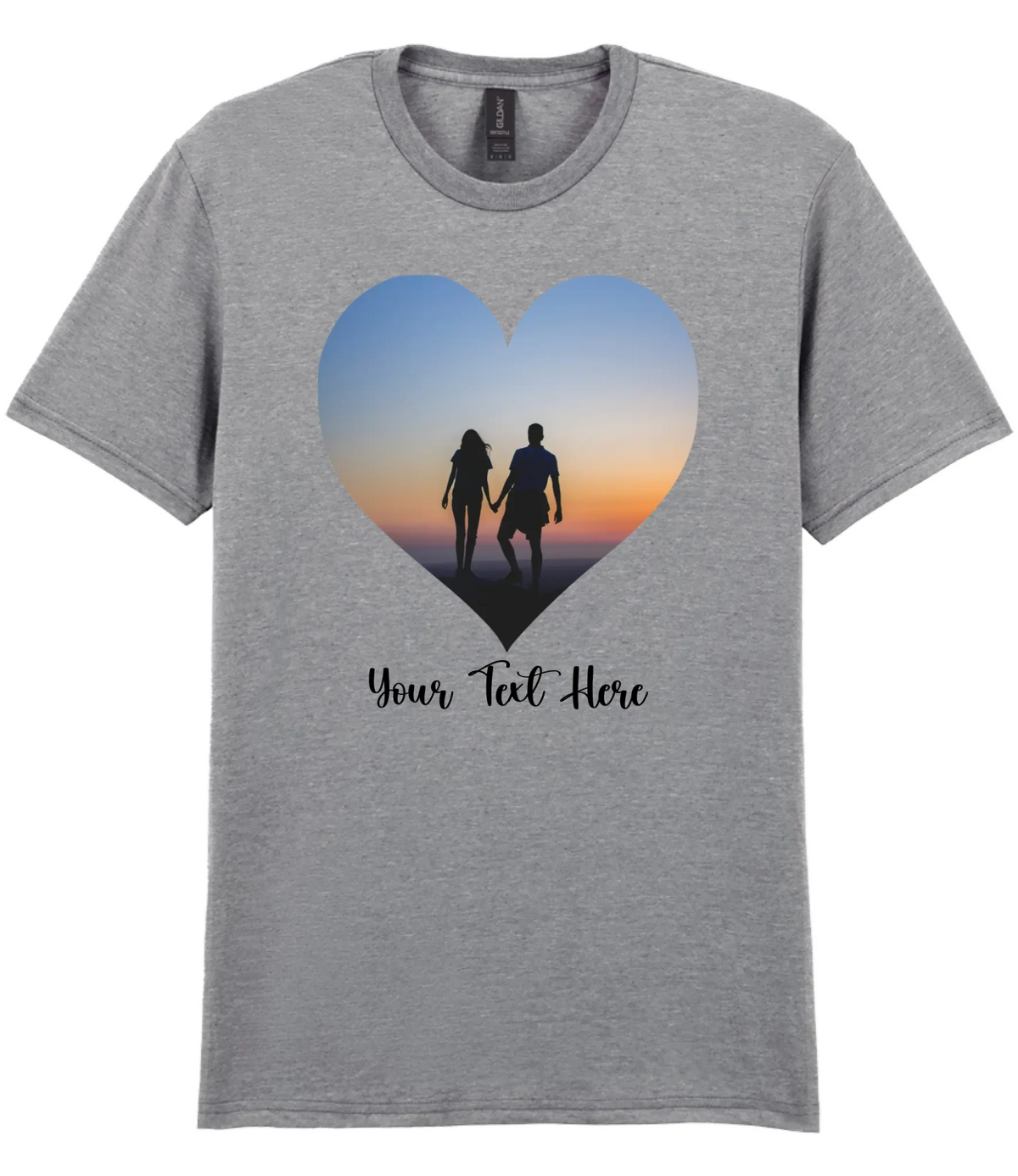 Custom Heart Image T-shirt