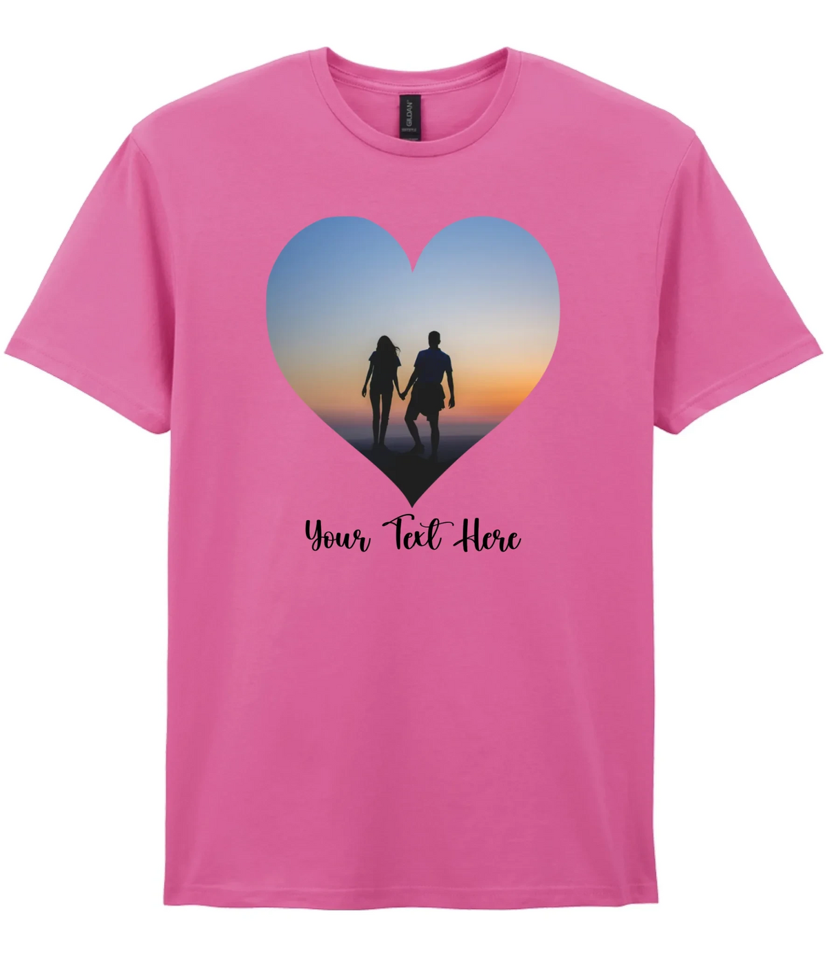 Custom Heart Image T-shirt