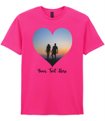 Custom Heart Image T-shirt