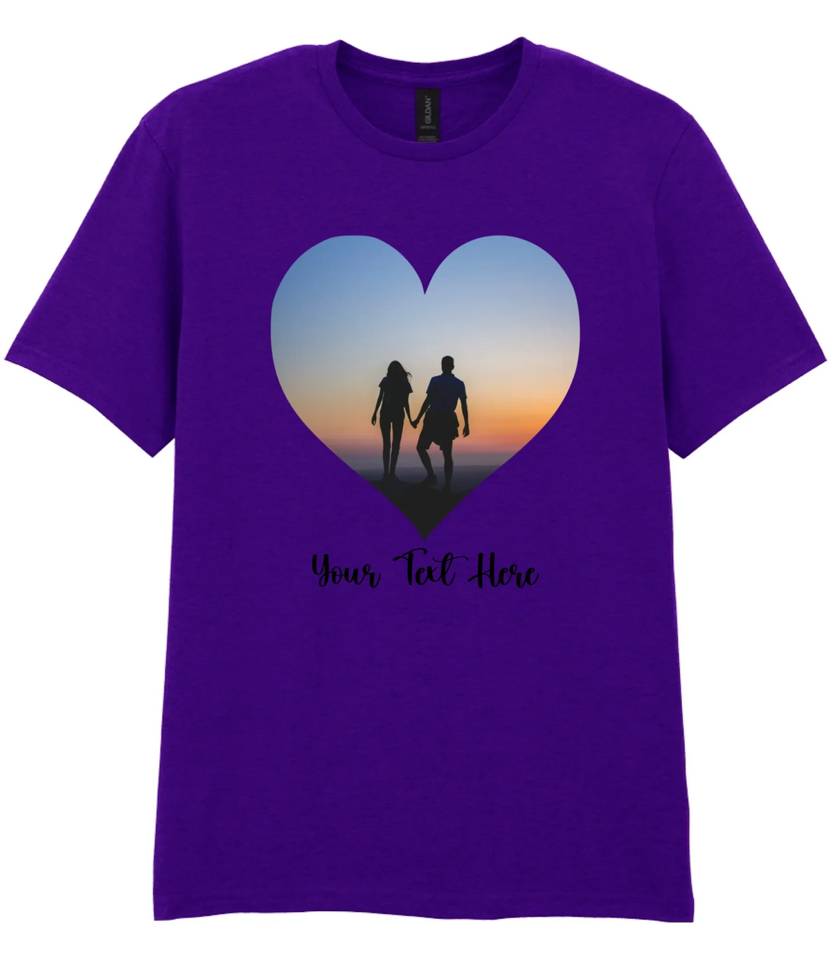 Custom Heart Image T-shirt