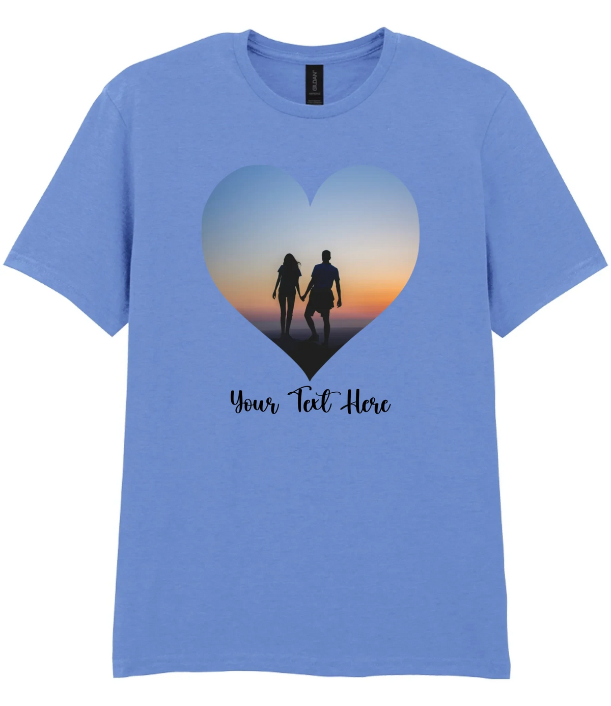 Custom Heart Image T-shirt