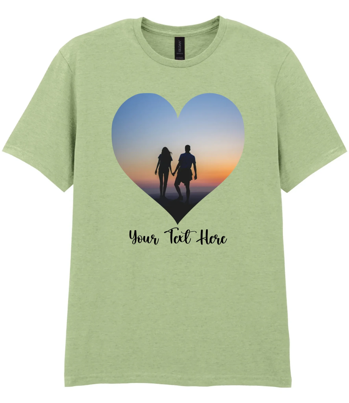 Custom Heart Image T-shirt