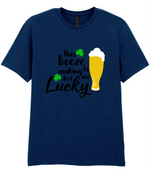 This booze is making me feel lucky - T-shirt - Fou Tees