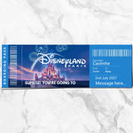 ticket on marble
