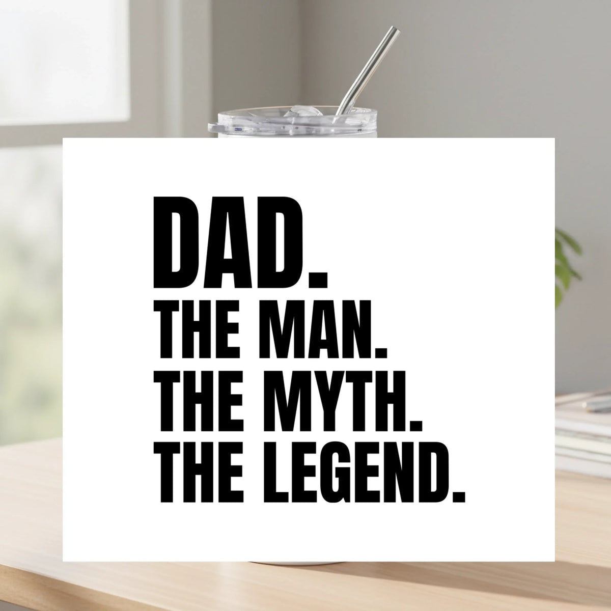 Tumbler with design area