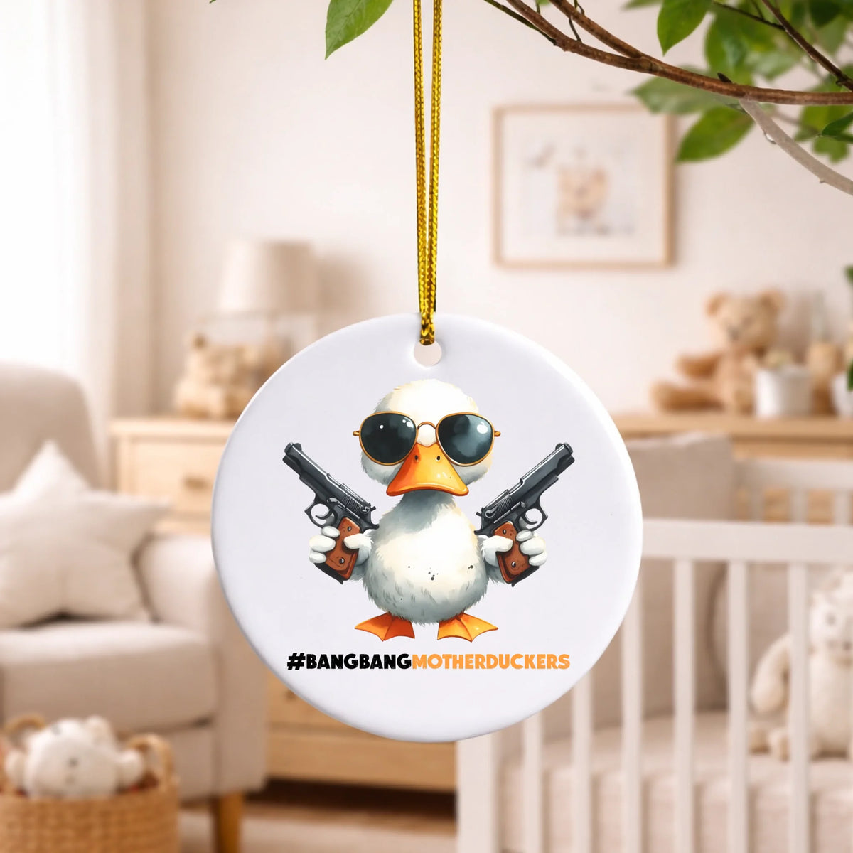 Bang Bang Motherduckers - Ceramic Decoration