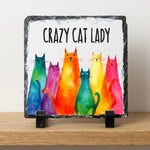 Crazy Cat Lady - Slate | Durable Natural Photo Slate by Fou Tees