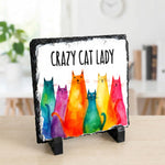 Crazy Cat Lady - Slate | Durable Natural Photo Slate by Fou Tees