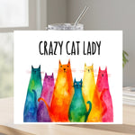 Crazy Cat Lady Tumbler – Durable 20oz Stainless Steel Drinkware