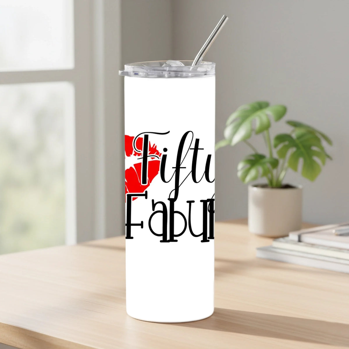 Fifty & Fabulous tumbler