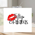 Fifty & Fabulous tumbler