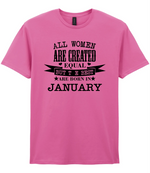 All Women are created equal T-shirt - All Women are created equal - T-shirt