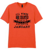 All Women are created equal T-shirt - All Women are created equal - T-shirt