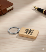 Customisable All Women Are Created Equal Wooden Rectangle Keyring | Fou Tees Ireland