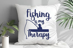 Fishing Is My Therapy cushion - Fishing Is My Therapy - Cushion