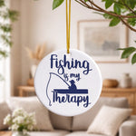Fishing Is My Therapy ceramic decoration - Fishing Is My Therapy - Ceramic Decoration