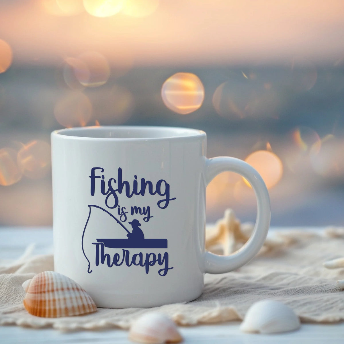 Fishing Is My Therapy Mug - Fishing Is My Therapy - Mug