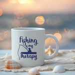 Fishing Is My Therapy Mug - Fishing Is My Therapy - Mug