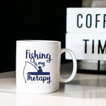 Fishing Is My Therapy Mug - Fishing Is My Therapy - Mug