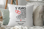 5 Year Anniversary Cushion – Comfortable and Memorable Gift from Fou Tees Ireland