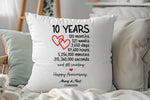 10 Year Anniversary Cushion – A Thoughtful Keepsake from Fou Tees Ireland
