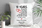 10 Year Anniversary Cushion – A Thoughtful Keepsake from Fou Tees Ireland