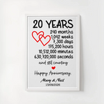 20 Year Anniversary framed design - 20 Year Anniversary - Framed Design