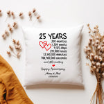 25 Year Anniversary Cushion – A Thoughtful Keepsake from Fou Tees