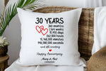 30 Year Anniversary Cushion – A Thoughtful Keepsake from Fou Tees