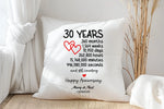 30 Year Anniversary Cushion – A Thoughtful Keepsake from Fou Tees