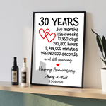 30 Year Anniversary framed design - 30 Year Anniversary - Framed Design