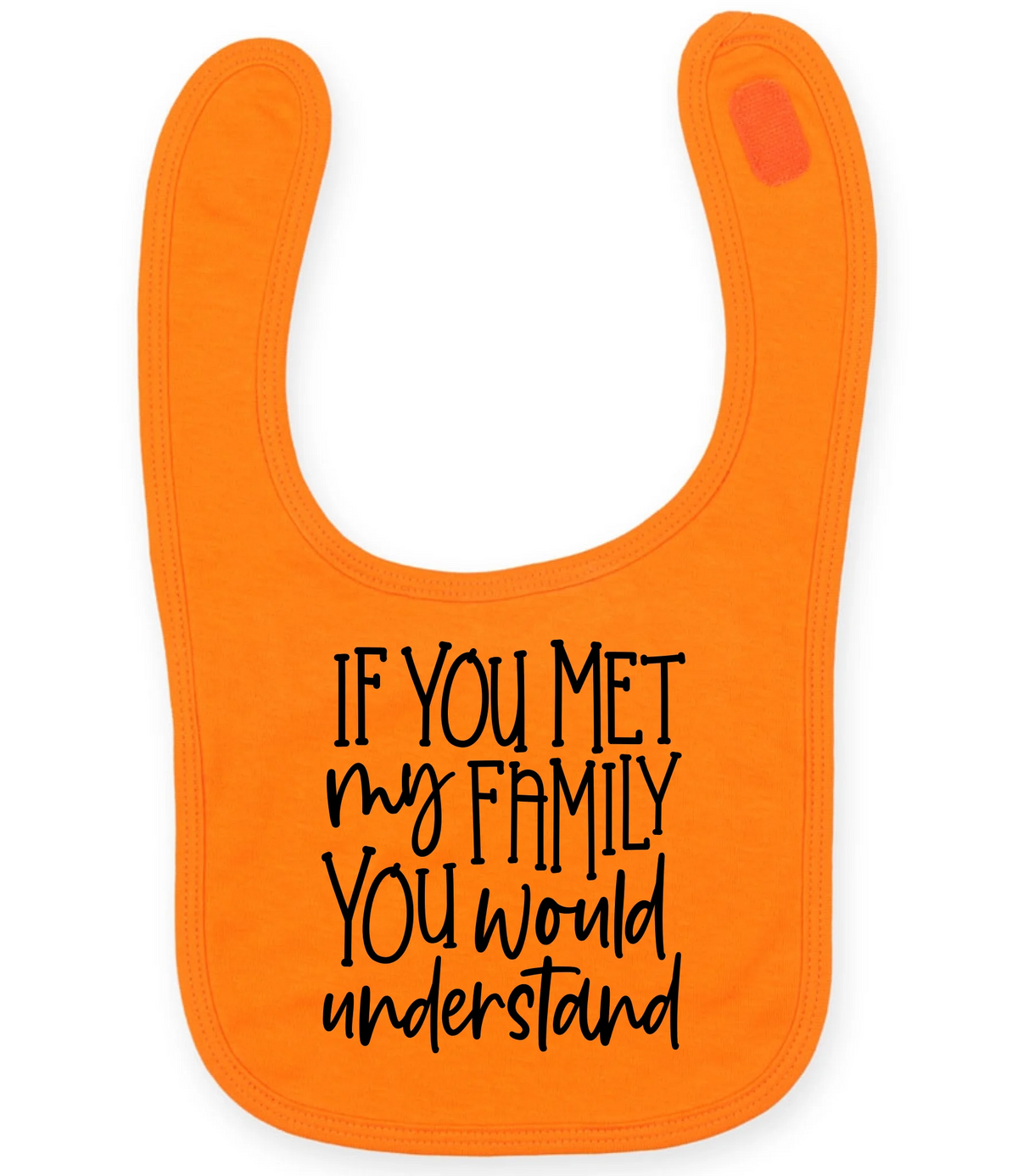 If You Met My Family You Would Understand - Baby Bib by Fou Tees Ireland
