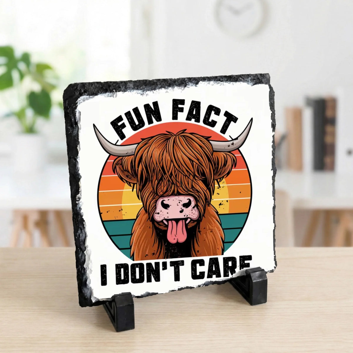 Fun Fact I Don't Care - Slate | Durable Photo Slate by Fou Tees Ireland
