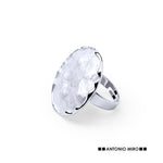 Zook Adjustable Ring – Stylish Metal and Resin Design
