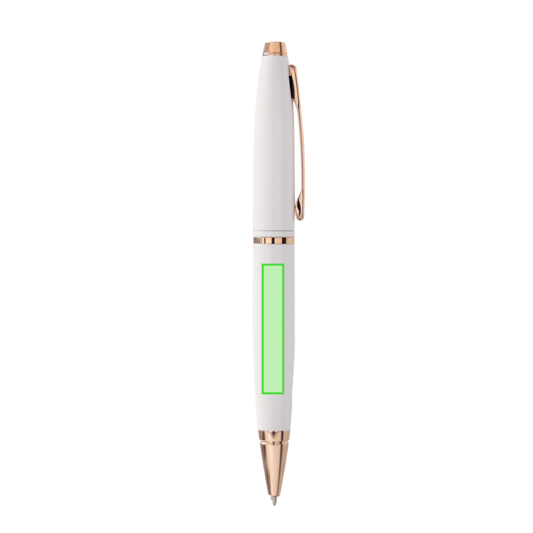Calais White Pen – Elegant Promotional Writing Instrument