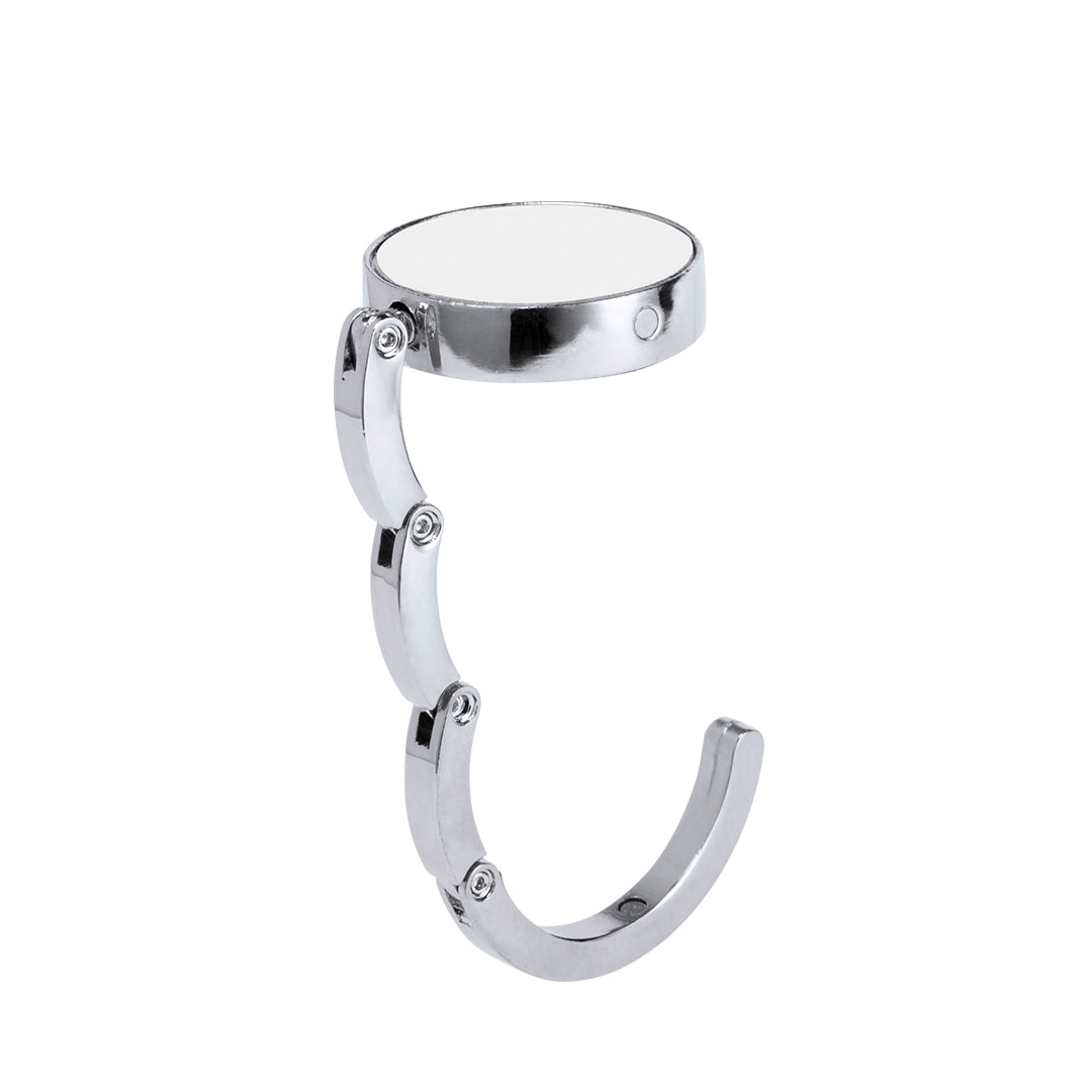 Skype Foldable Metal Bag Hanger with Leather PU Crown - Stylish and Practical