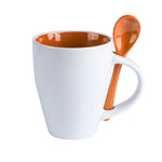 Cotes Ceramic Mug – Vibrant 350ml Mug with Matching Spoon