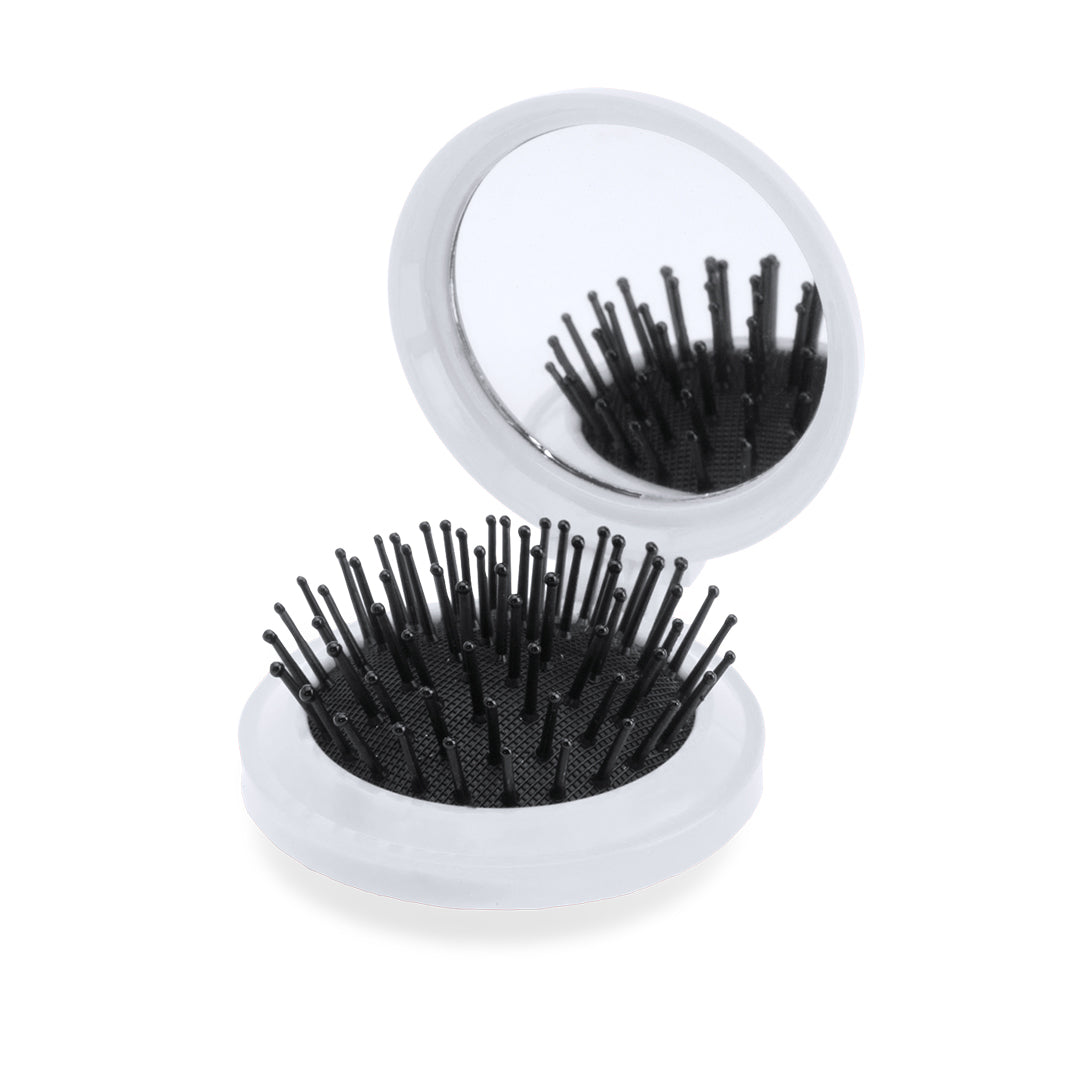 Glance Folding Brush with Mirror – Practical Personal Care Accessory