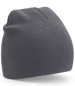 Beechfield Recycled Original Pull-On Beanie - Sustainable Eco-Friendly Headwear Graphite Grey ONE