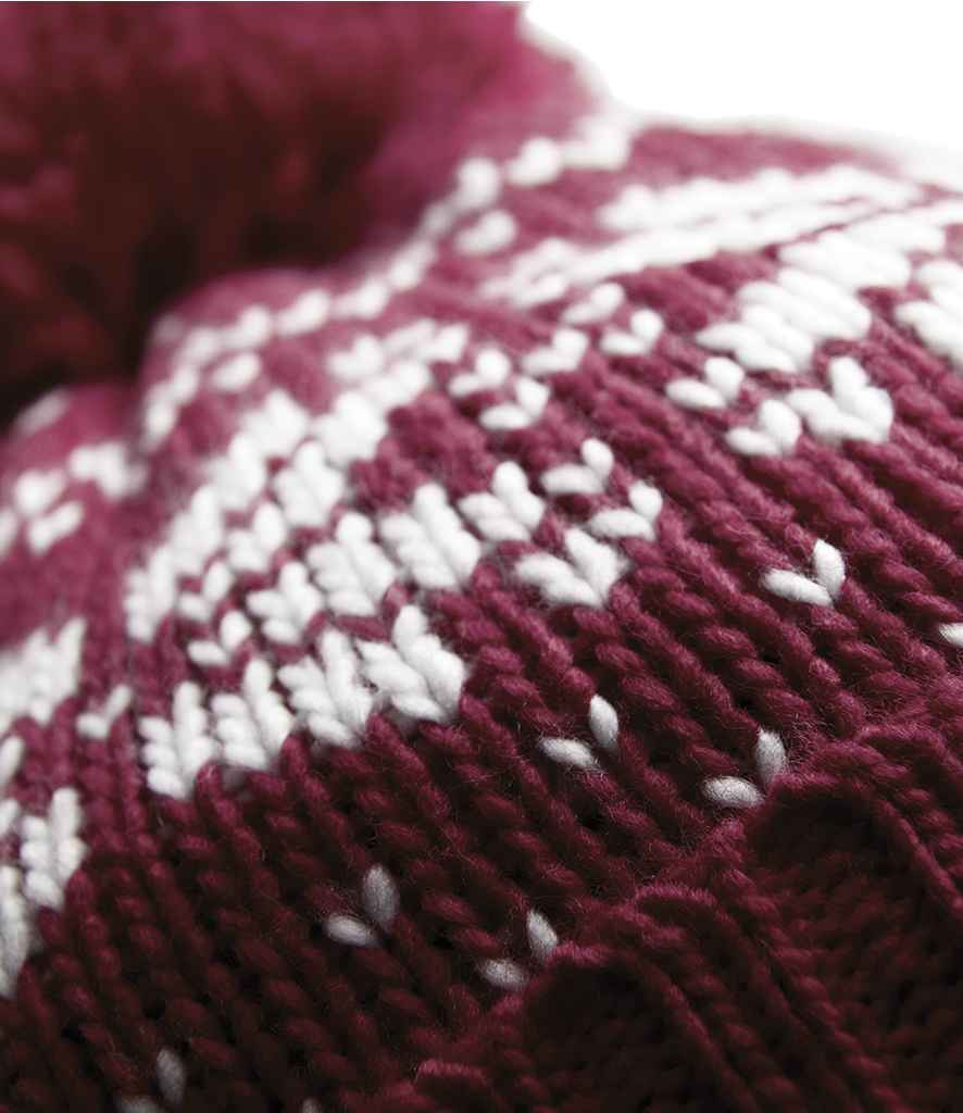 Beechfield Fair Isle Snowstar® Beanie - Classic Winter Headwear